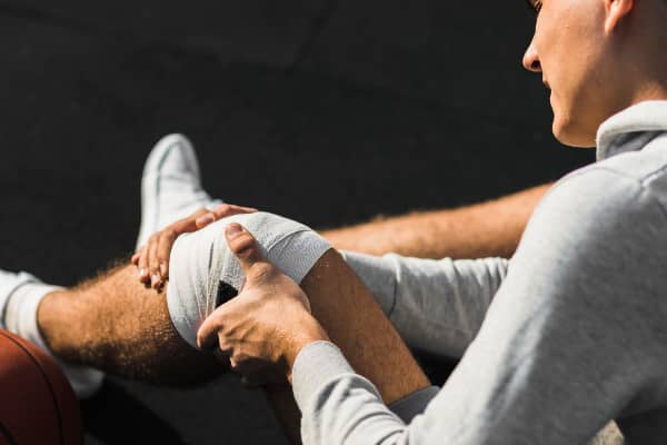 Lesion de rodilla en el baloncesto